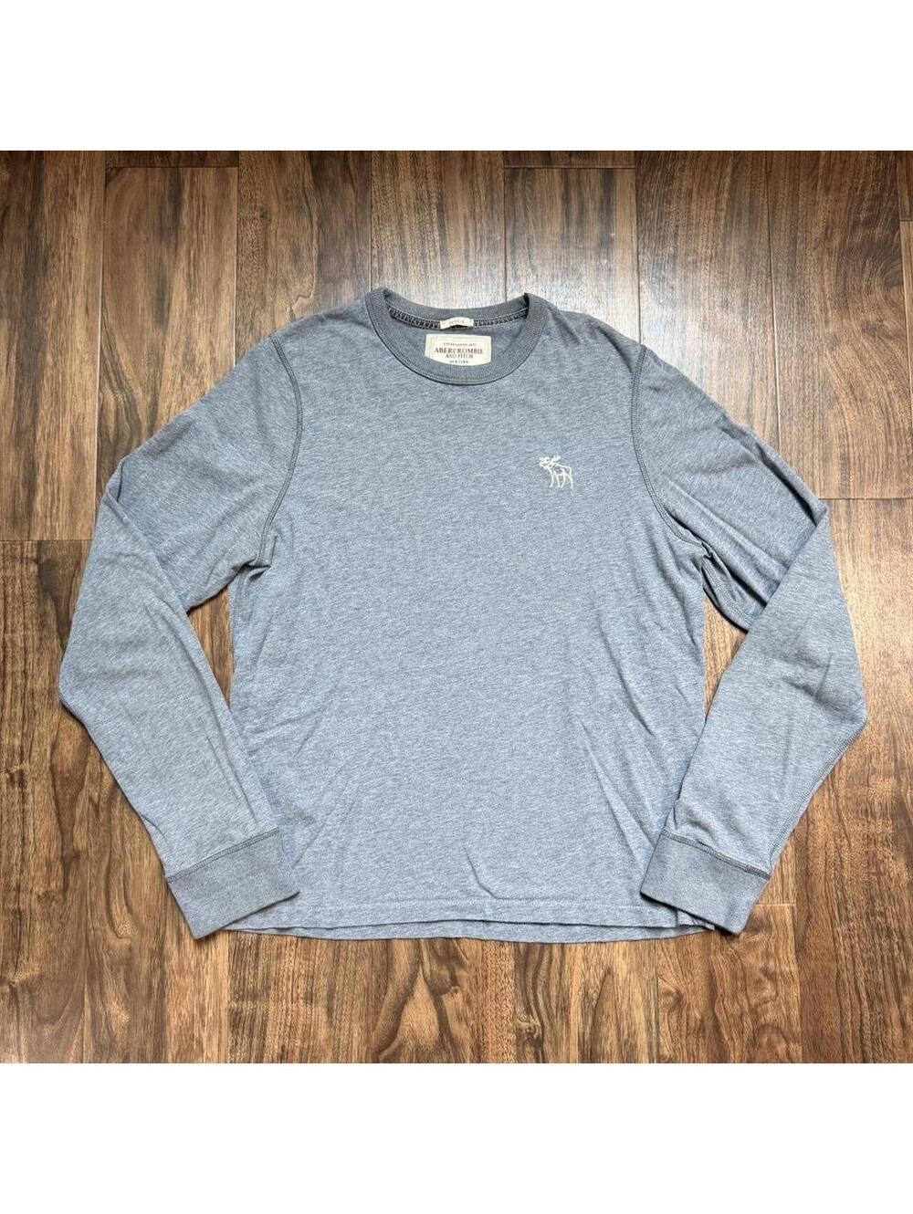 Vintage Y2K Abercrombie and Fitch Moose Muscle Long Sleeve T Shirt Size XL